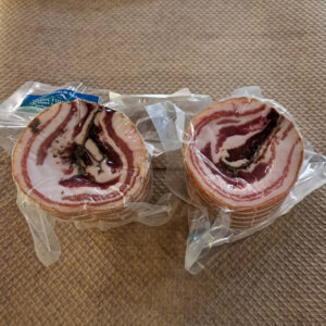 Poitrine de porc roulée